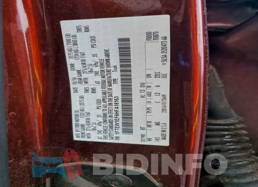 1FTEW1EF6HFA18163 Photo# 12