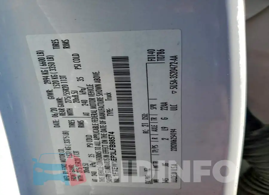 1FTEW1EP3LFB98574 Photo# 12