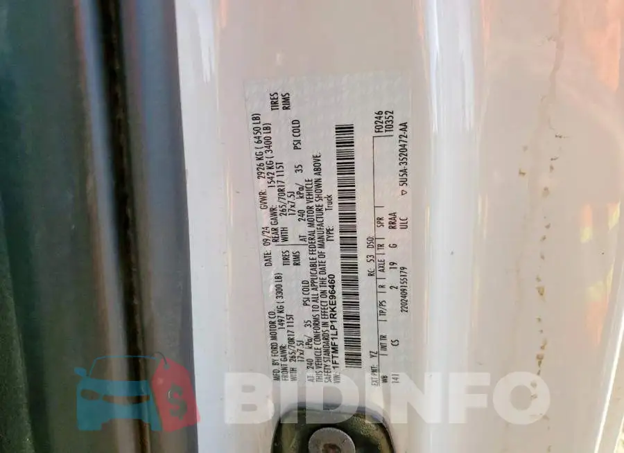 1FTMF1LP1RKE96460 Photo# 12