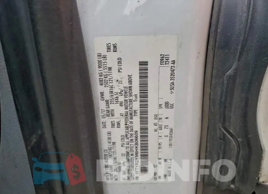 1FTYR2YM6HKB06609 Photo# 12