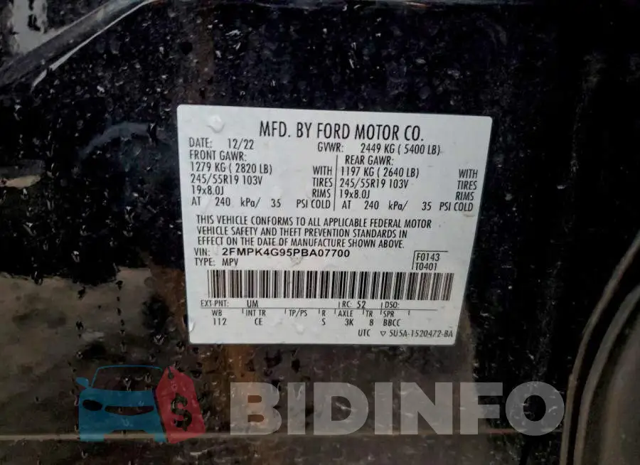 2FMPK4G95PBA07700 Photo# 14