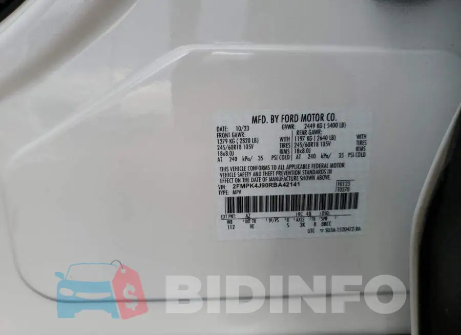 2FMPK4J90RBA42141 Photo# 13