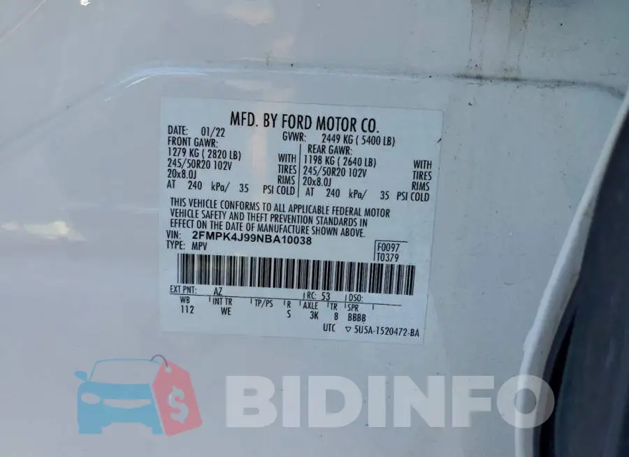 2FMPK4J99NBA10038 Photo# 13