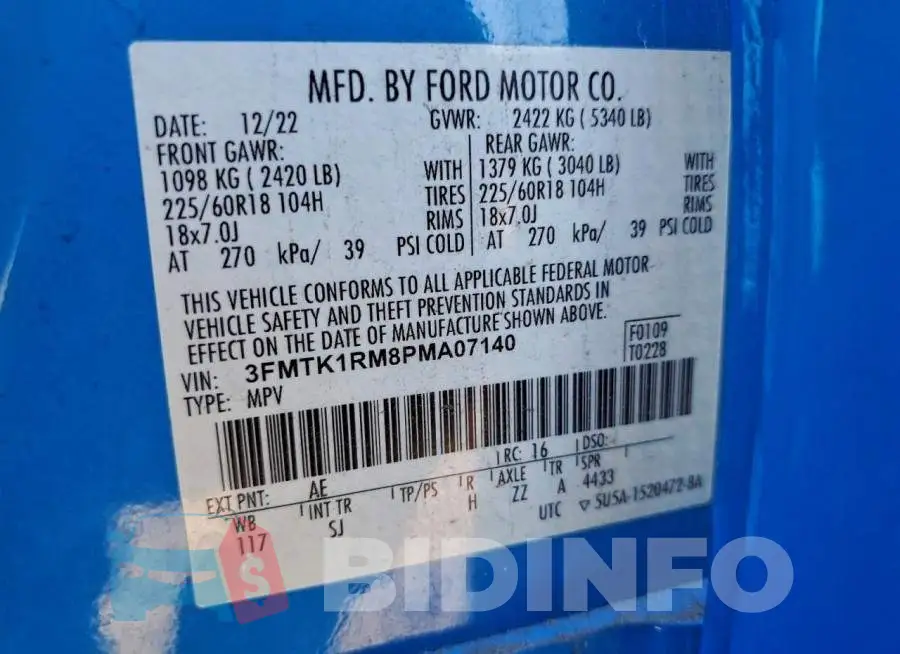 3FMTK1RM8PMA07140 Photo# 12