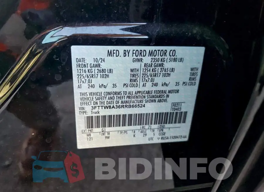 3FTTW8A36RRB66524 Photo# 13