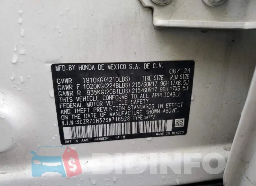 3CZRZ2H32SM716528 Photo# 12
