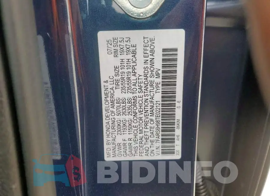 7FARS6H98TE022121 Photo# 14