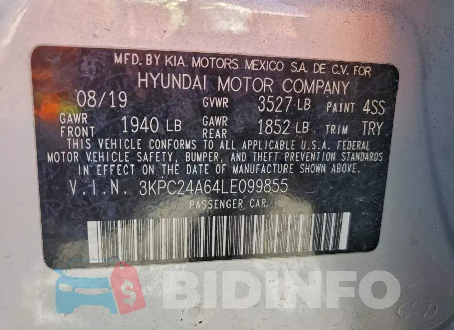 3KPC24A64LE099855 Photo# 13