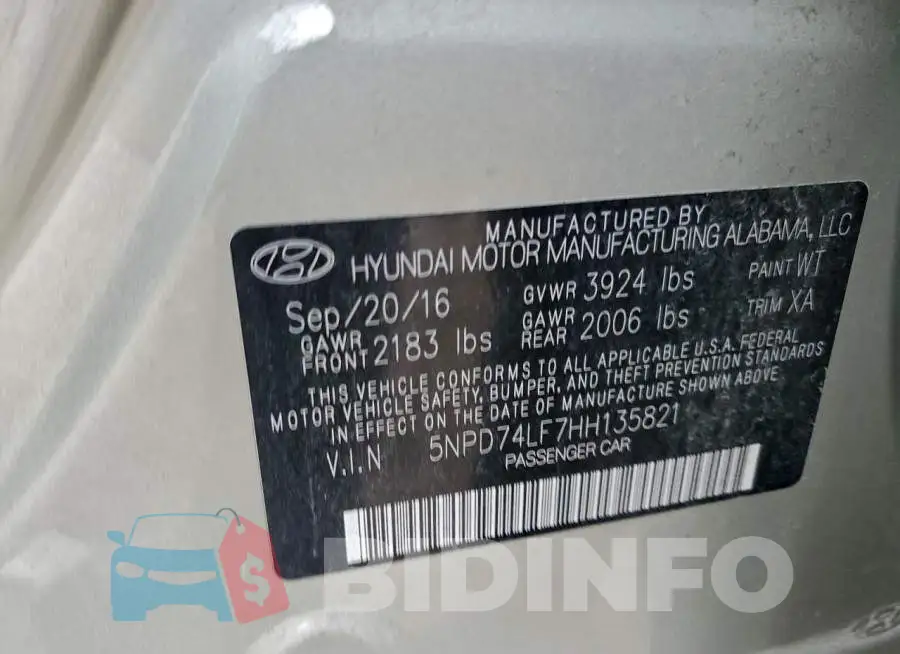 5NPD74LF7HH135821 Photo# 12