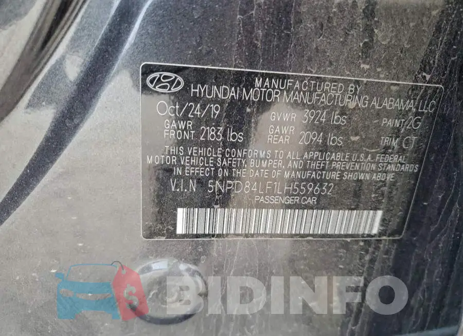 5NPD84LF1LH559632 Photo# 12