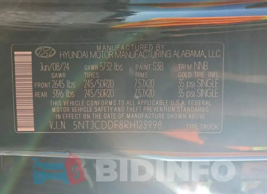 5NTJCDDF8RH123998 Photo# 12