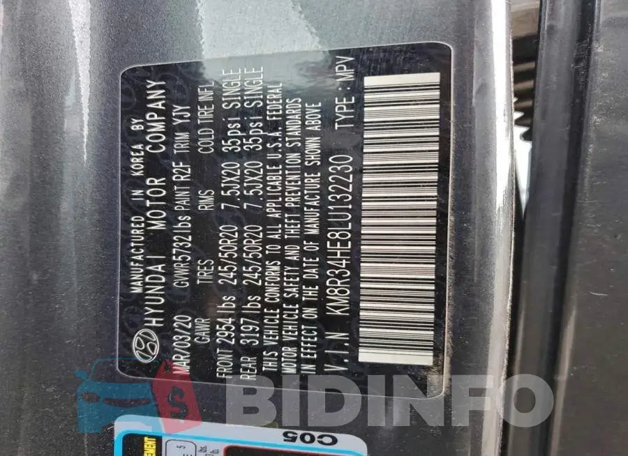 KM8R34HE8LU132230 Photo# 13