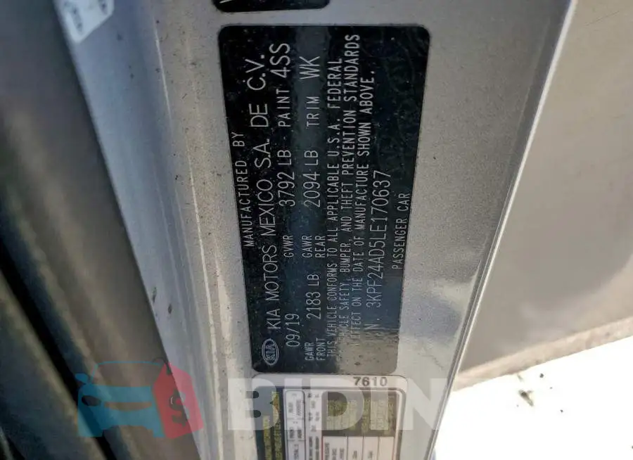 3KPF24AD5LE170637 Photo# 12