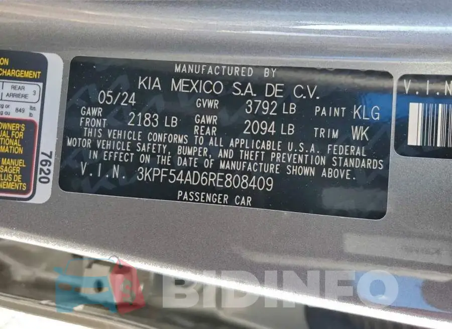 3KPF54AD6RE808409 Photo# 12