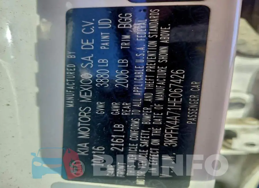 3KPFK4A71HE067426 Photo# 12