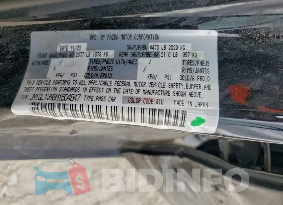 JM1GL1VM8M1604547 Photo# 12