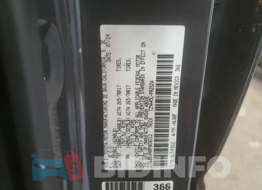 3TMLB5JN8RM038312 Photo# 13