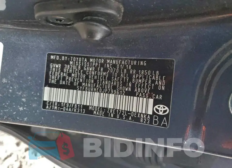 5YFBURHE0JP799612 Photo# 12