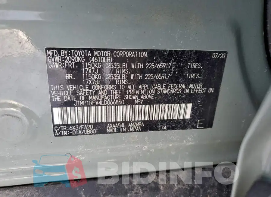 JTMP1RFV4LD066860 Photo# 13