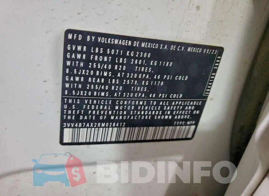 3VV4B7AX2RM028412 Photo# 13