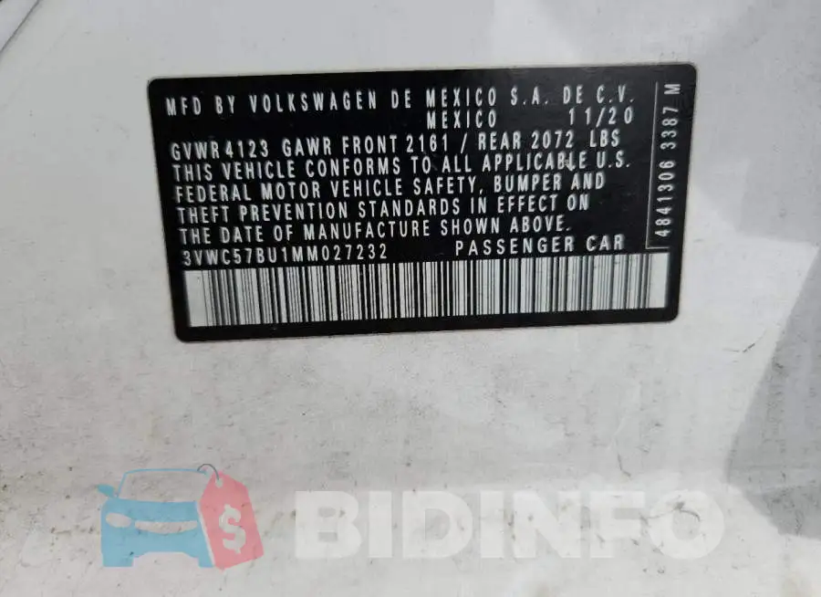 3VWC57BU1MM027232 Photo# 13
