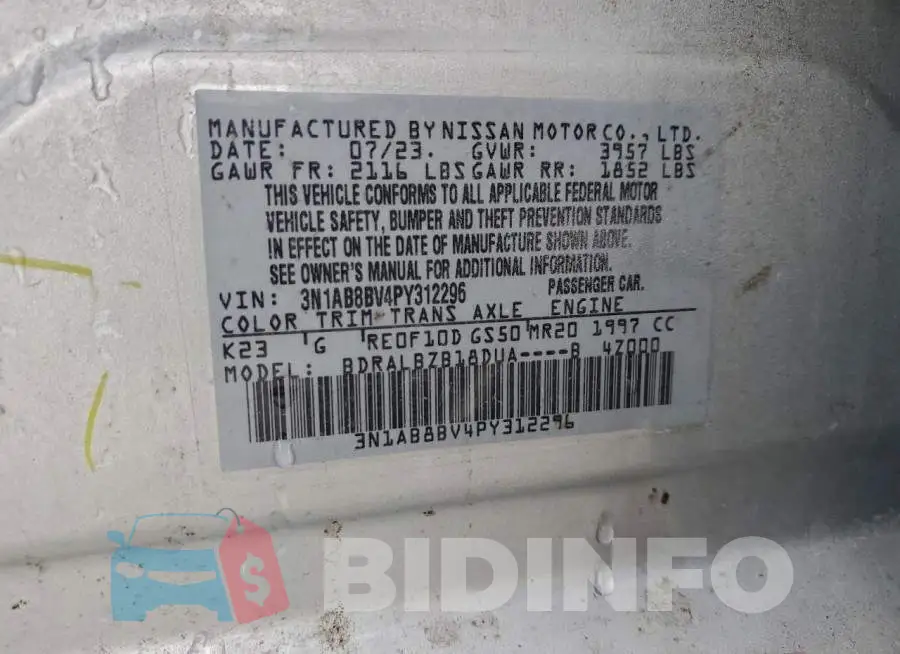 3N1AB8BV4PY312296 Photo# 12