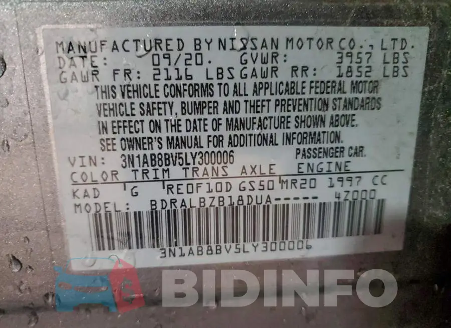 3N1AB8BV5LY300006 Photo# 12