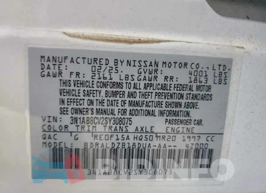 3N1AB8CV2SY308075 Photo# 12