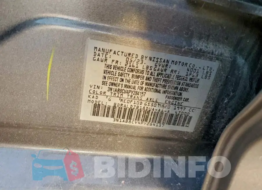 3N1AB8CV4PY284157 Photo# 12