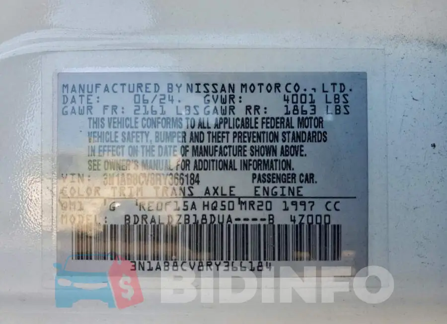 3N1AB8CV8RY366184 Photo# 12