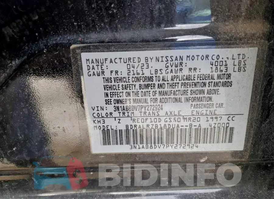 3N1AB8DV7PY272924 Photo# 12