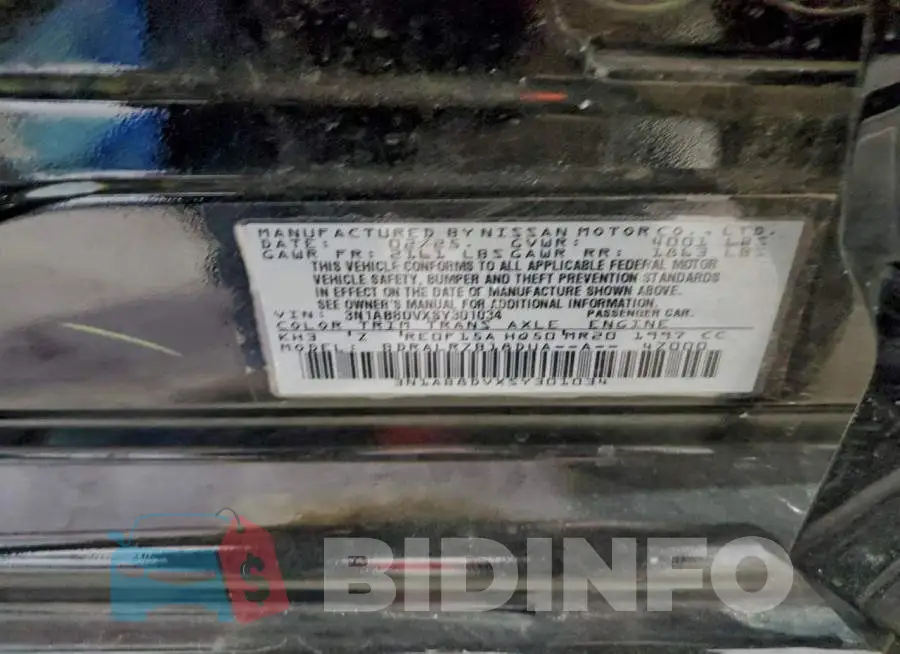 3N1AB8DVXSY301034 Photo# 12