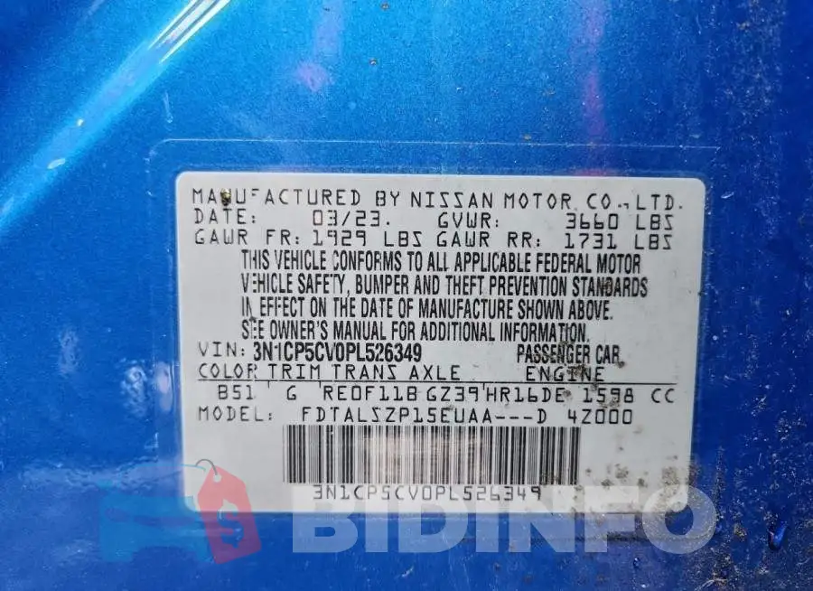 3N1CP5CV0PL526349 Photo# 13