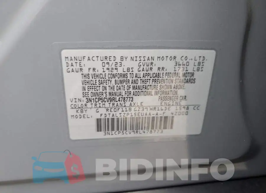 3N1CP5CV9RL478773 Photo# 12