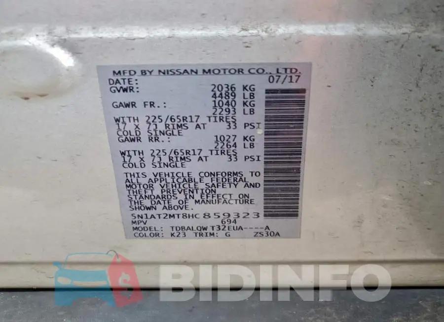 5N1AT2MT8HC859323 Photo# 13