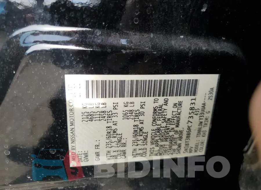 5N1BT3BB6PC735831 Photo# 14
