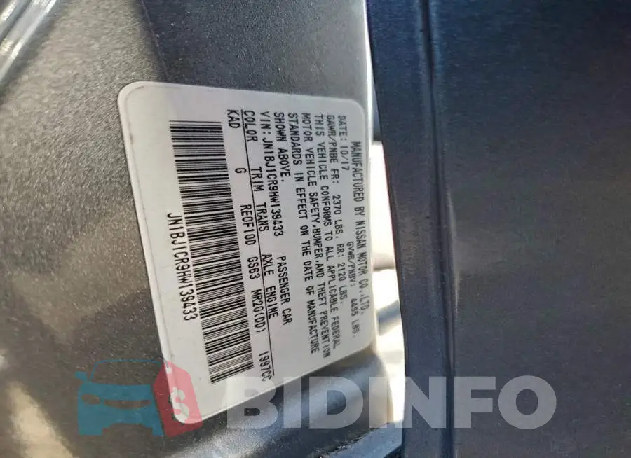 JN1BJ1CR9HW139433 Photo# 13