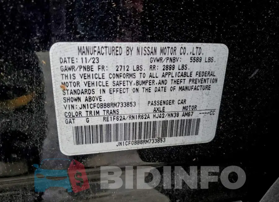 JN1CF0BB8RM733853 Photo# 14