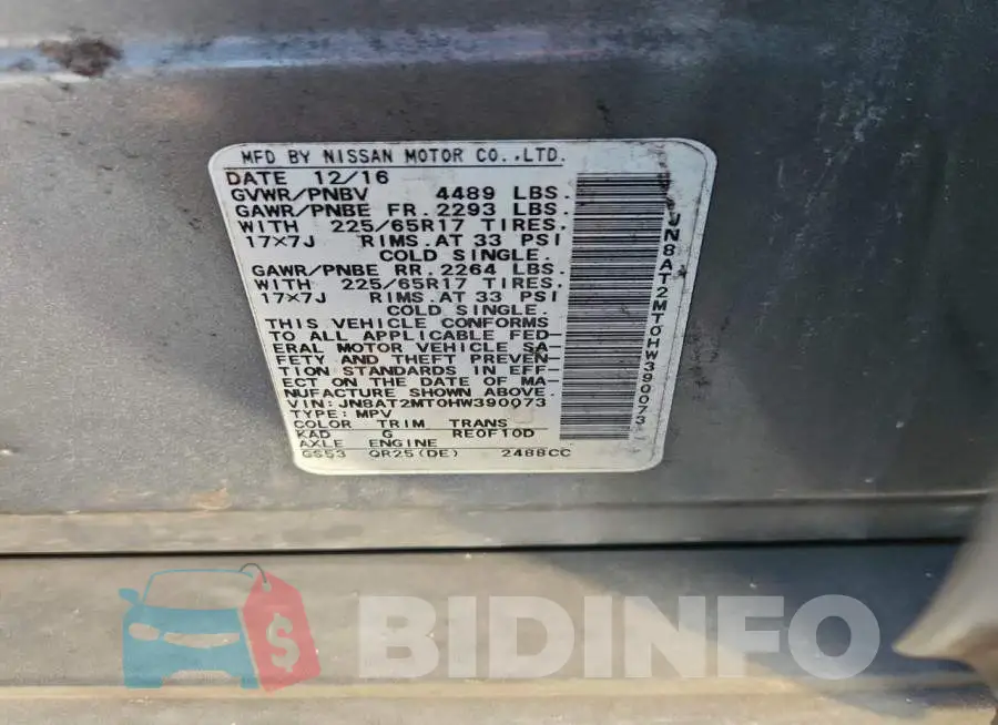 JN8AT2MT0HW390073 Photo# 14