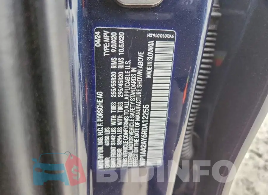 WP1AA2AY6RDA12255 Photo# 13