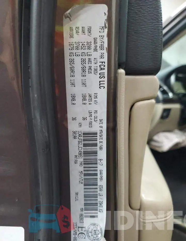 1C4RJFBG1JC149051 Photo# 14