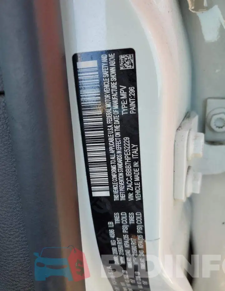 ZACCJBBB7HPE52229 Photo# 12