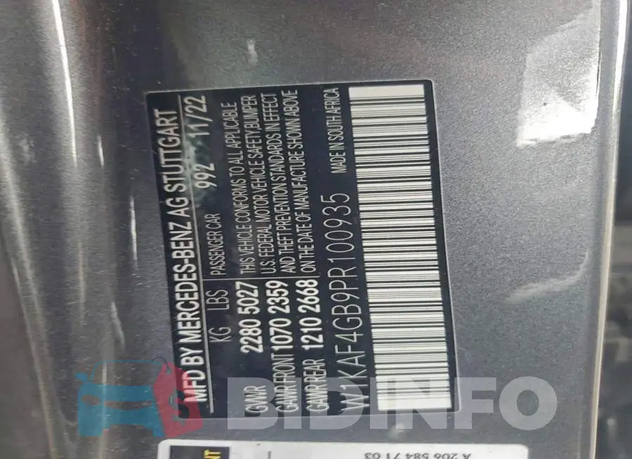 W1KAF4GB9PR100935 Photo# 12