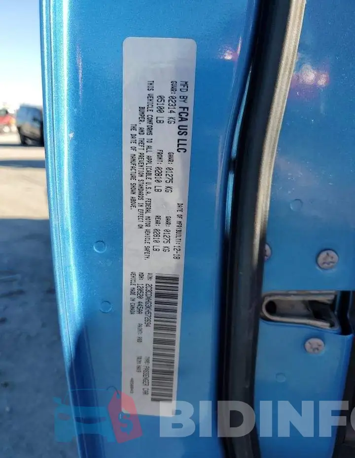 2C3CDXHG3KH572694 Photo# 12