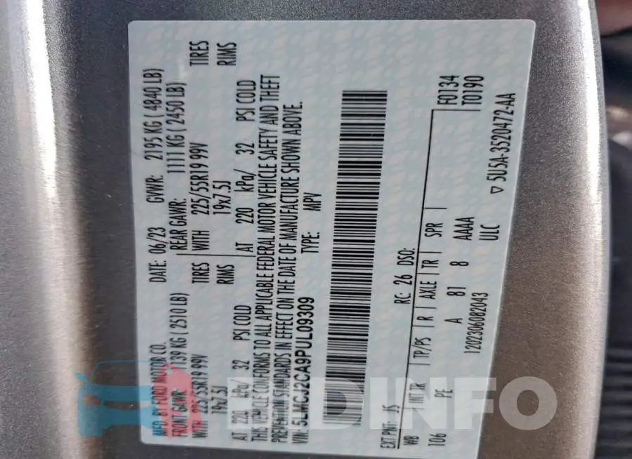 5LMCJ2CA9PUL09309 Photo# 12