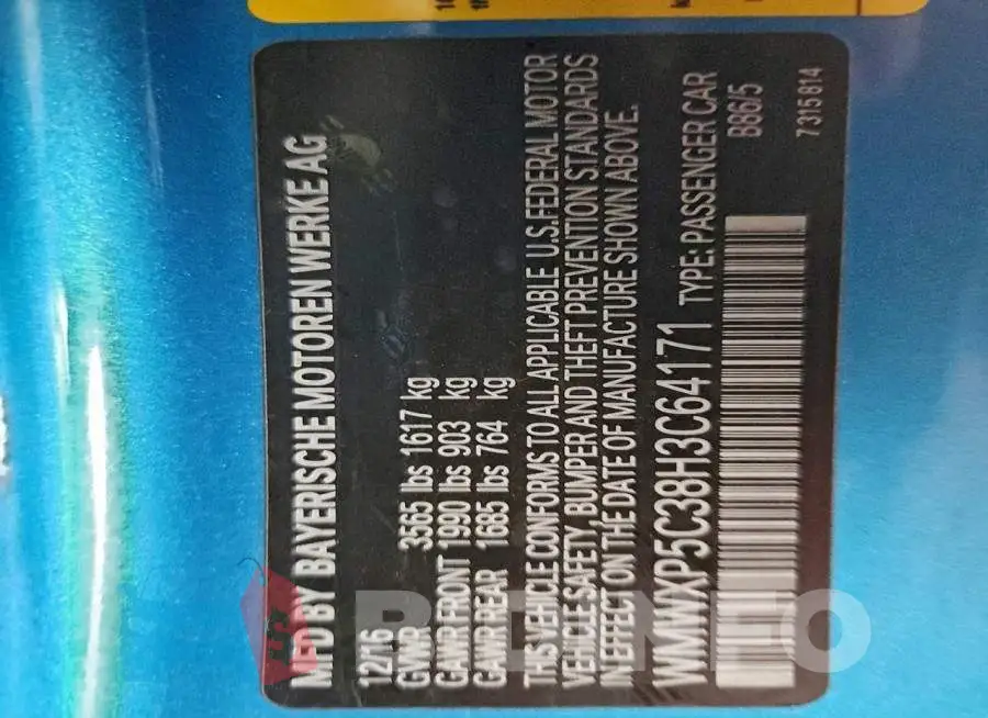 WMWXP5C38H3C64171 Photo# 12