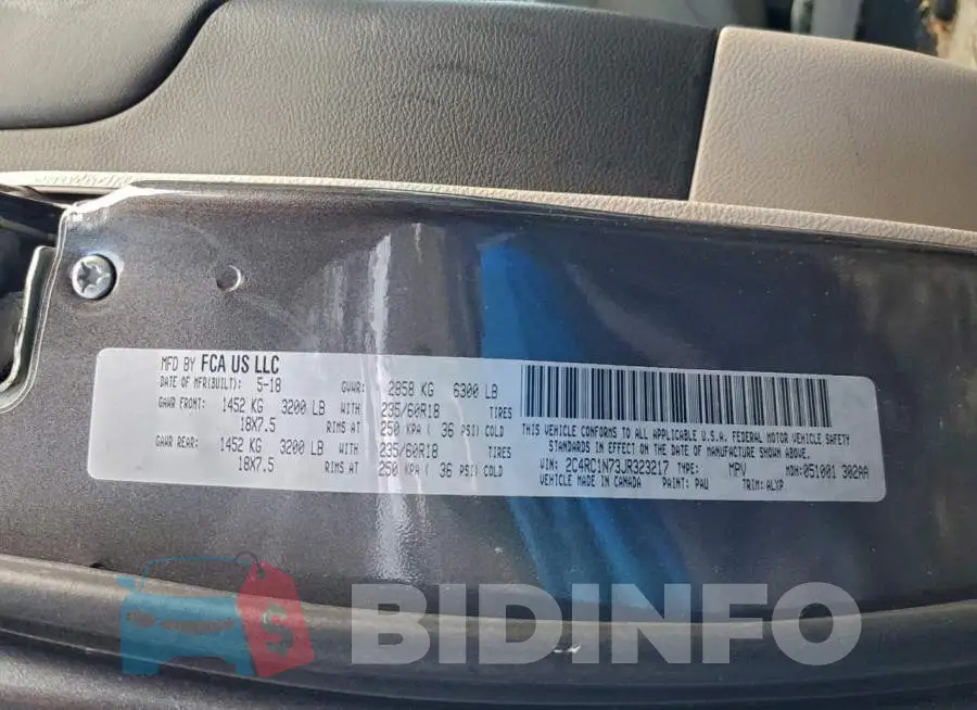 2C4RC1N73JR323217 Photo# 13