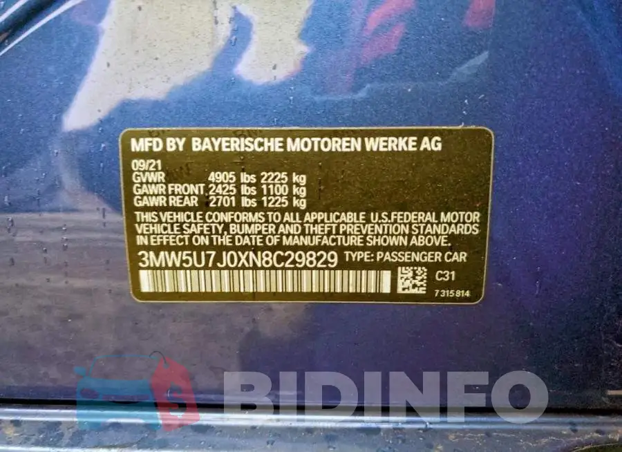 3MW5U7J0XN8C29829 Photo# 12