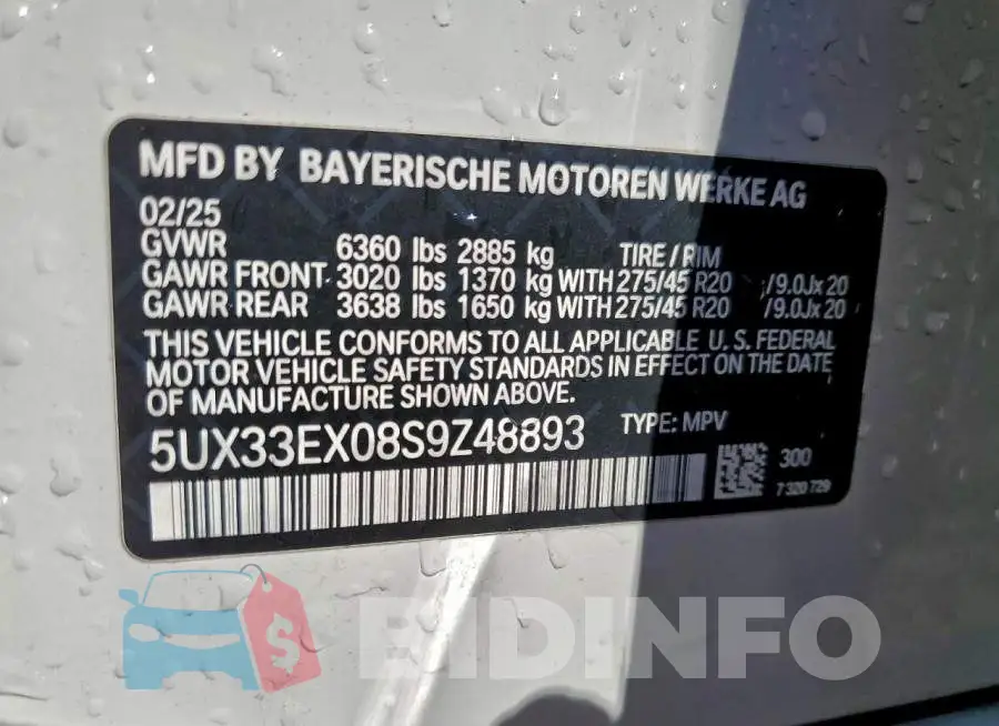 5UX33EX08S9Z48893 Photo# 12
