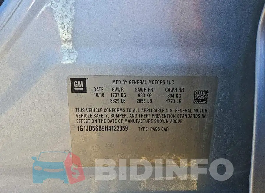 1G1JD5SB9H4123359 Photo# 13